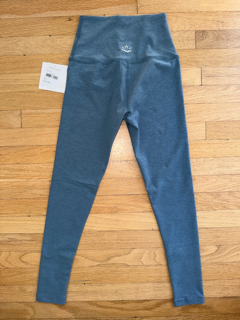 Beyond Yoga Women's High-Rise Slate Blue Leggings - Picture 5 of 5